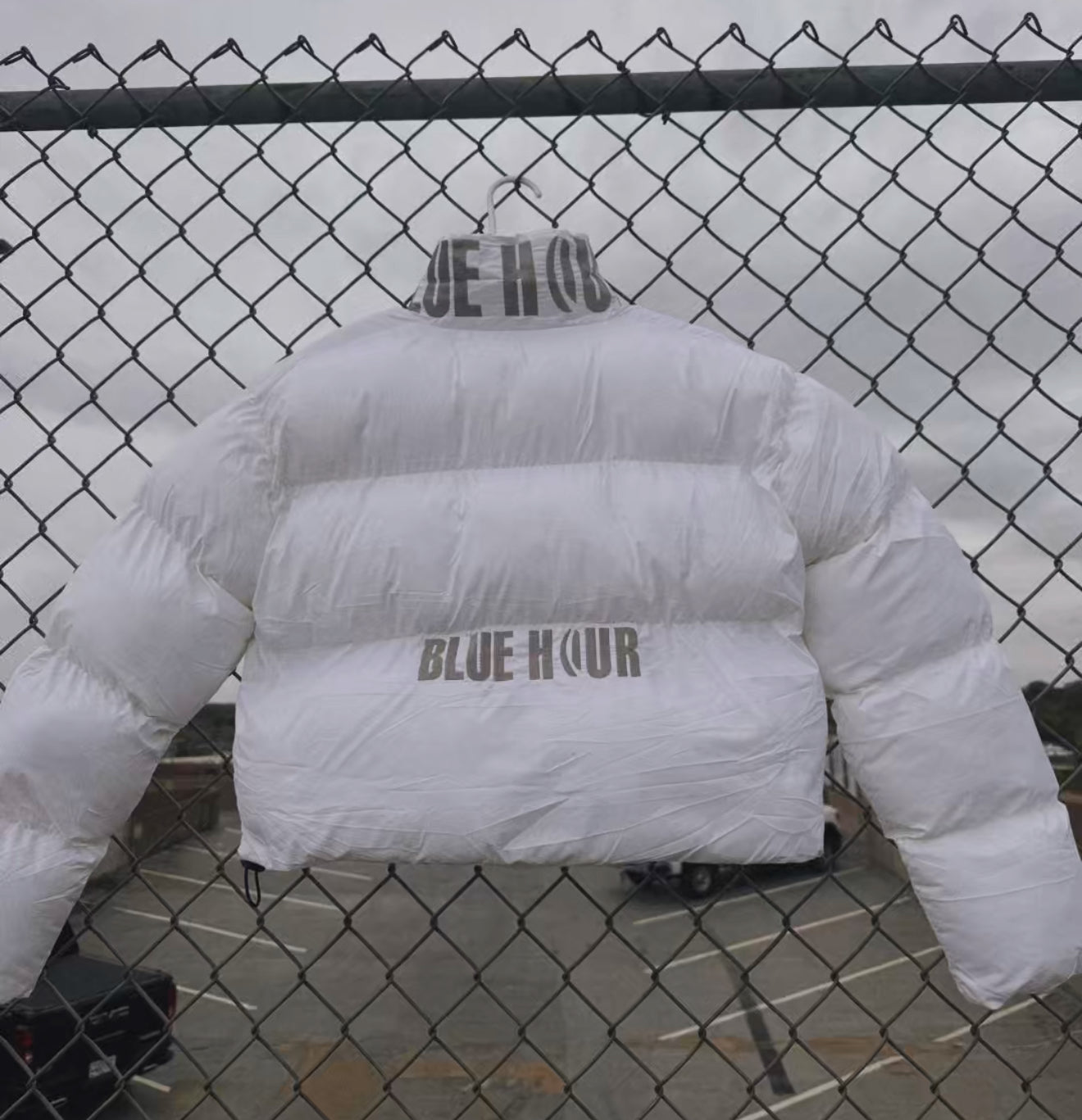 Cropped Women’s Puffer - White