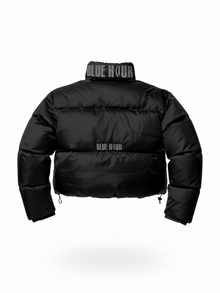 Women’s Cropped Puffer - Black