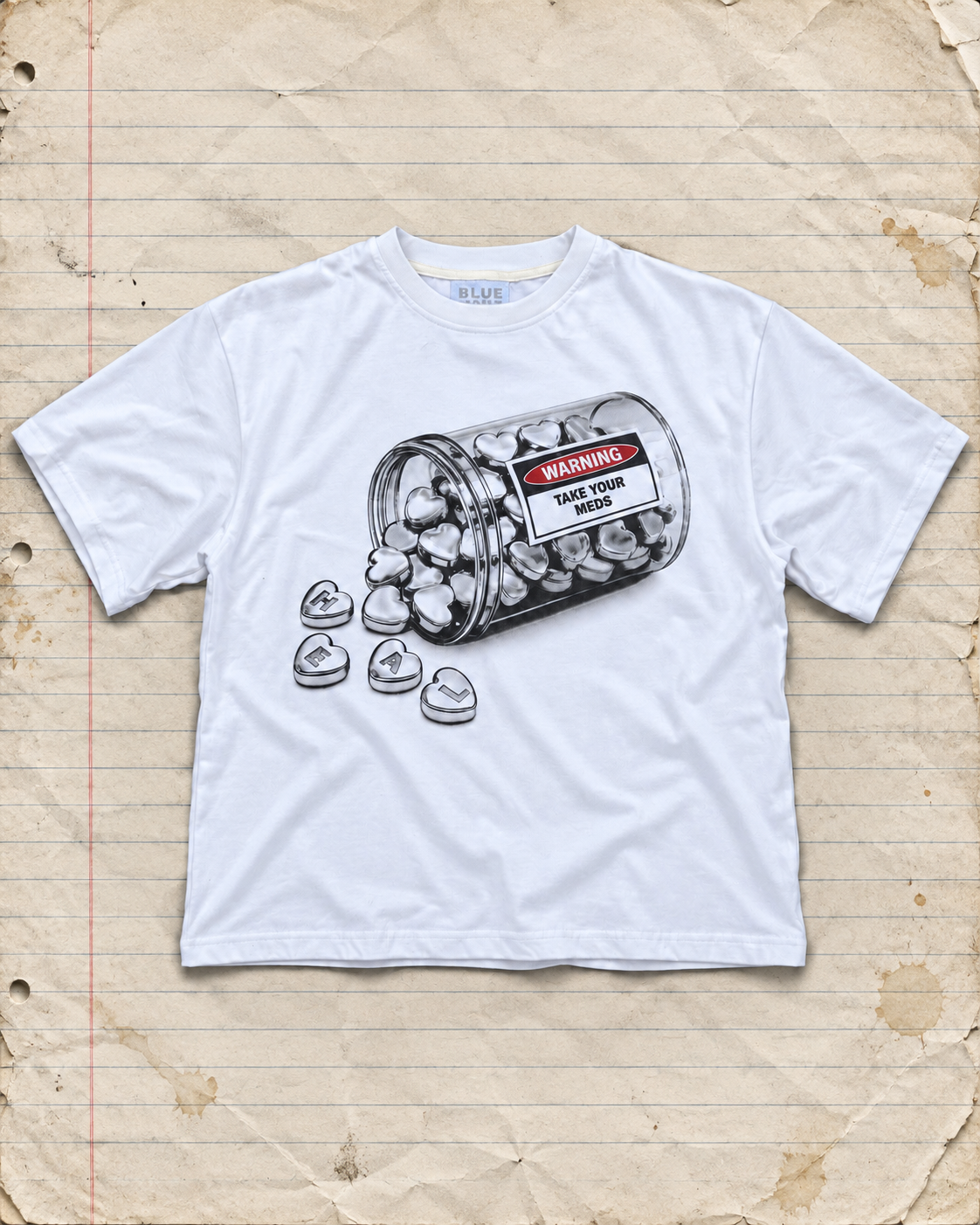 Take Your Meds Tee (White) — After Dark Collection