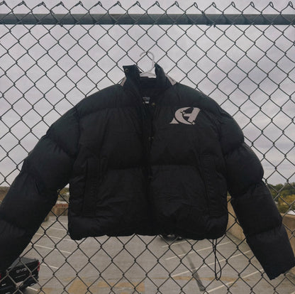 Women’s Cropped Puffer - Black