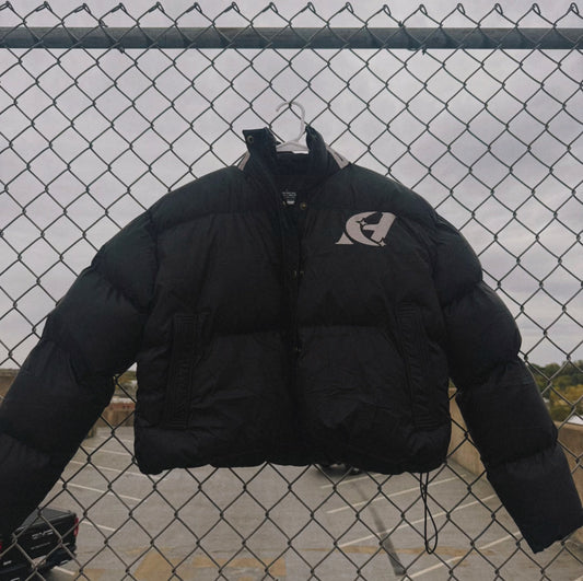 Women’s Cropped Puffer - Black