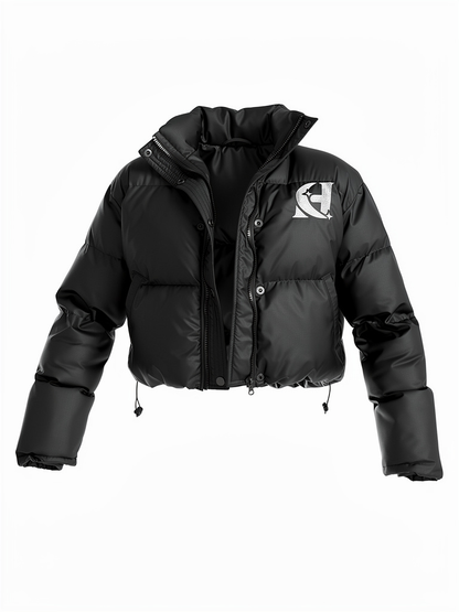 Women’s Cropped Puffer - Black