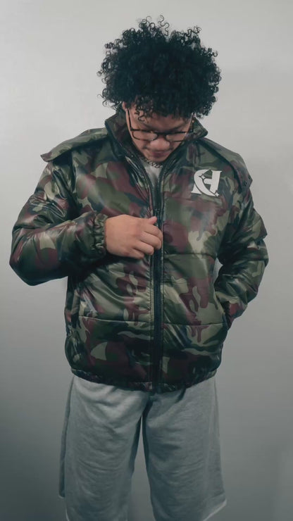 Men’s camo puffer